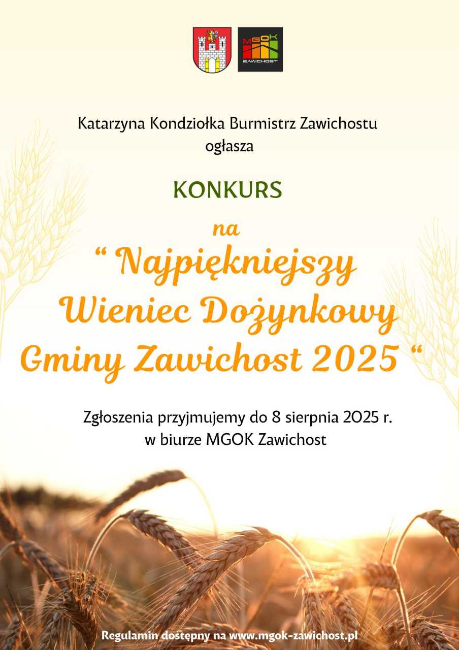 Regulamin Konkursu na Najpiękniejszy Wieniec Dożynkowy 2025