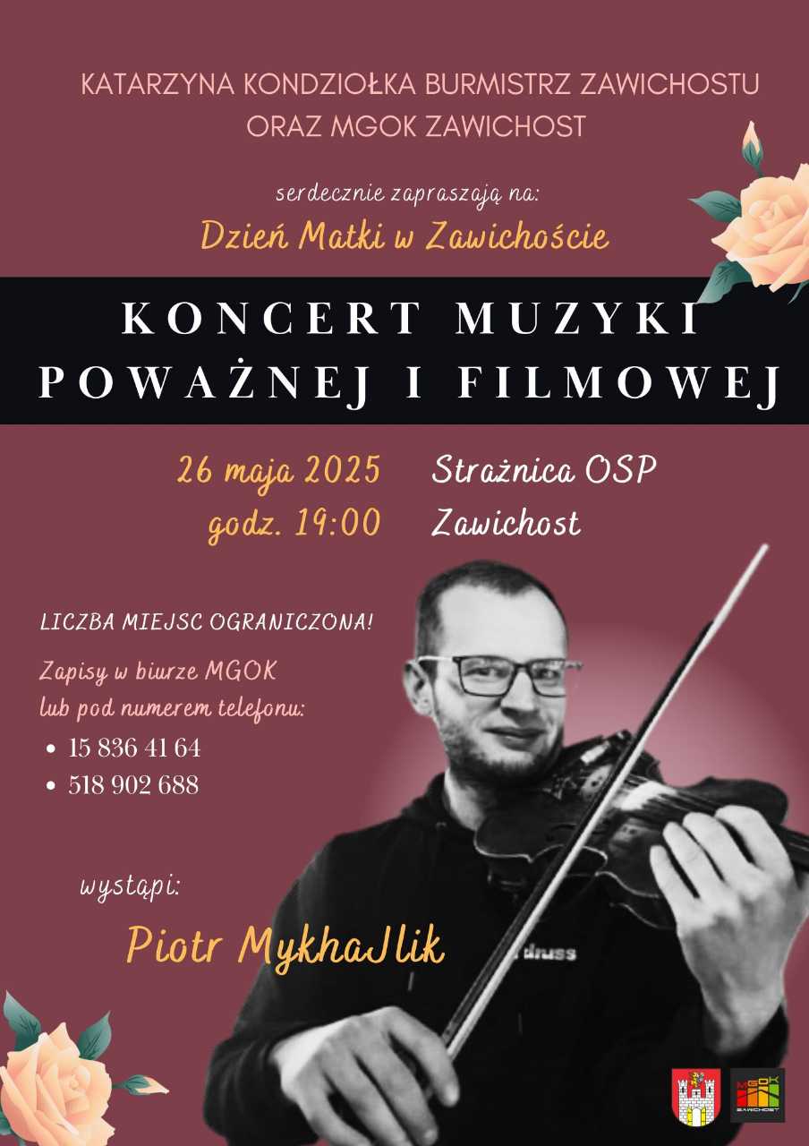 Koncert muzki poważnej i filmowej - Dzień Matki 2025