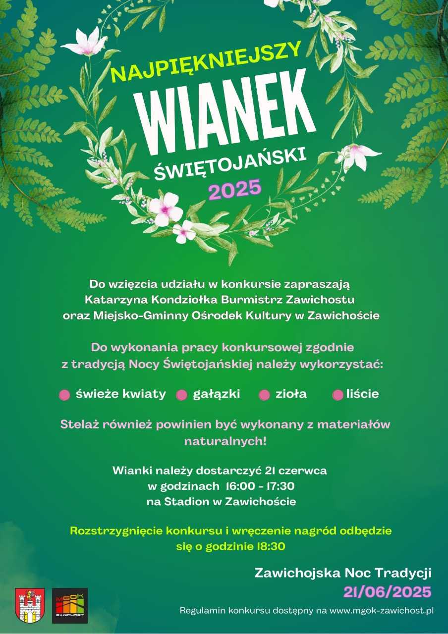 Konkurs na Najpiękniejszy Wianek Świętojański 2025