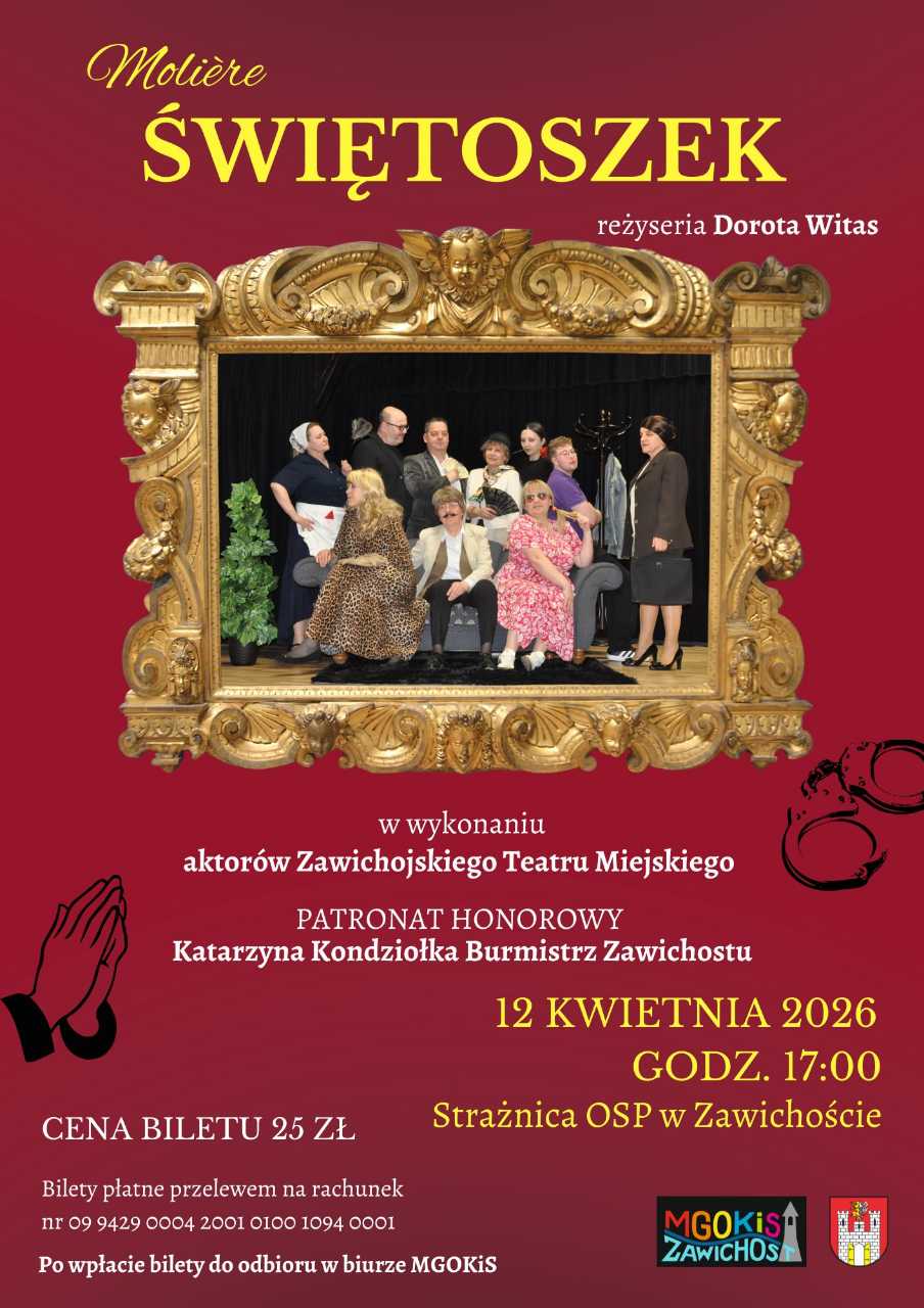 Premiera spektaklu "Świetoszek" w wykonaniu Zawichojskiego Teatru Miejskiego