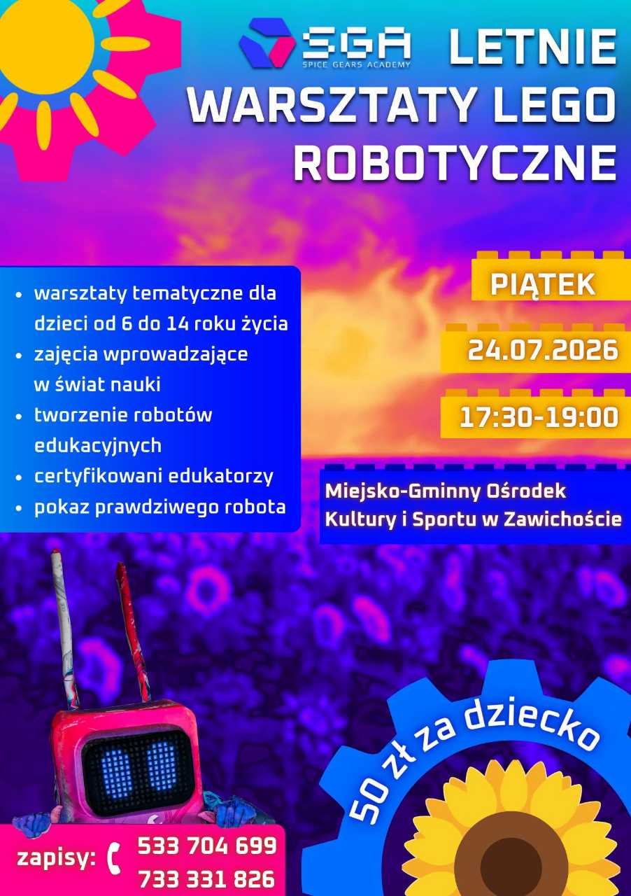 Letnie warsztaty Lego robotyczne