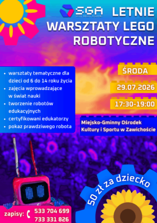 Letnie warsztaty Lego robotyczne