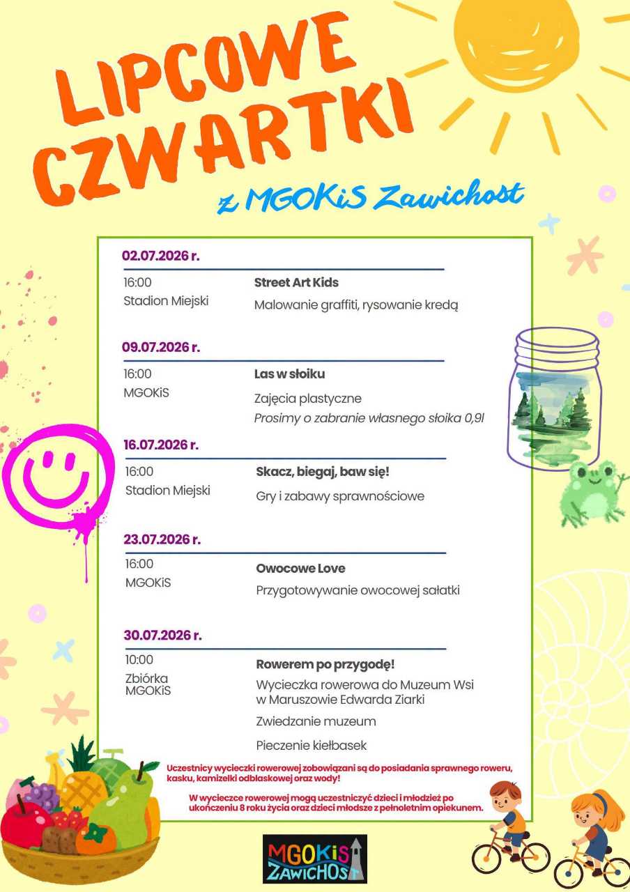 Lipcowe czwartki z MGOKiS w Zawichoście
