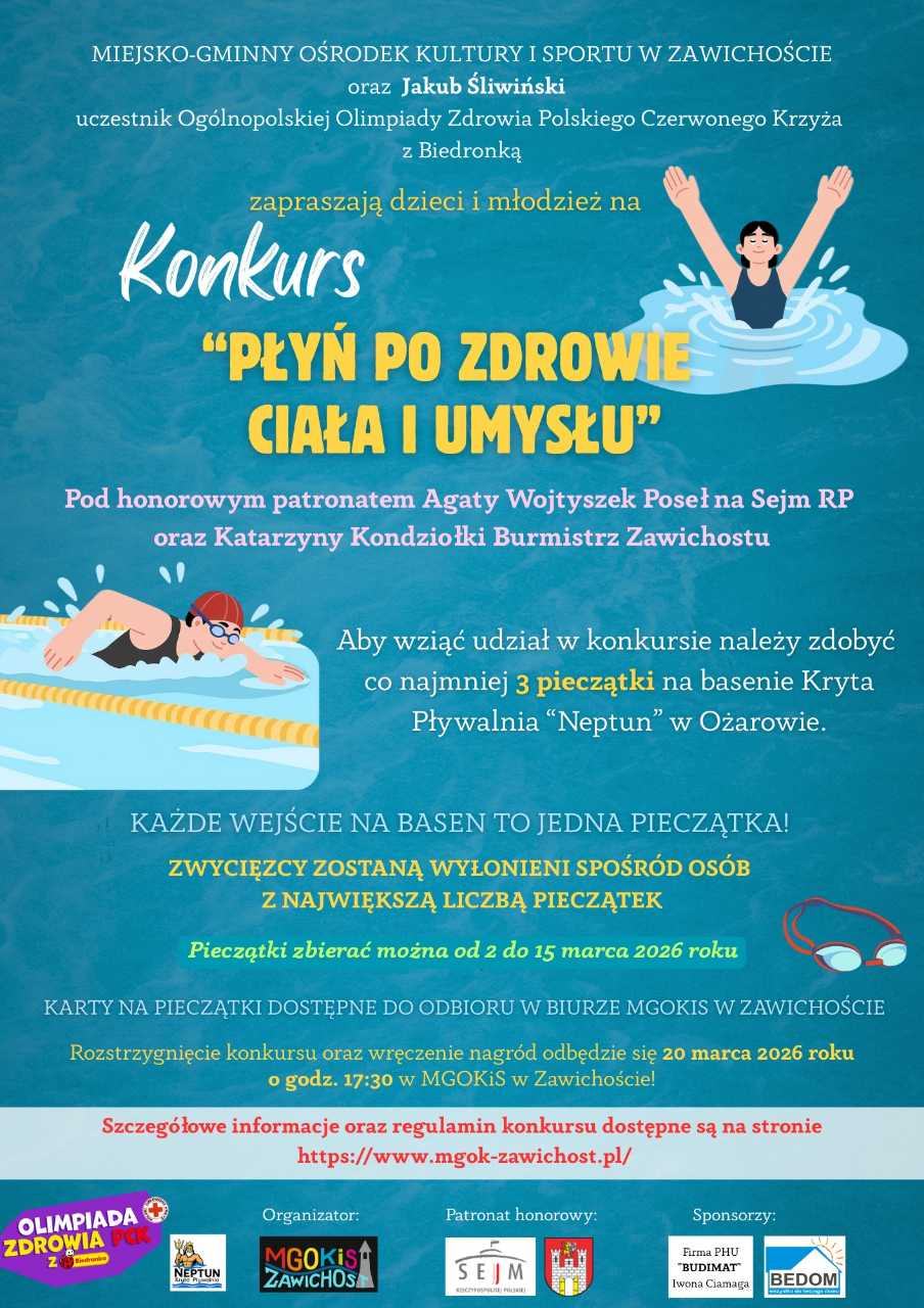 Konkurs "Płyń po zdrowie ciała i umysłu"