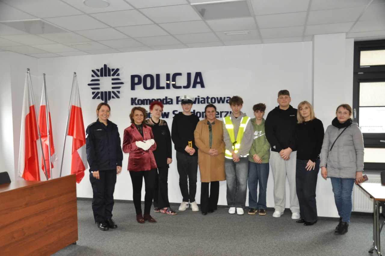 Wycieczka na Komendę Powiatową Policji w Sandomierzu