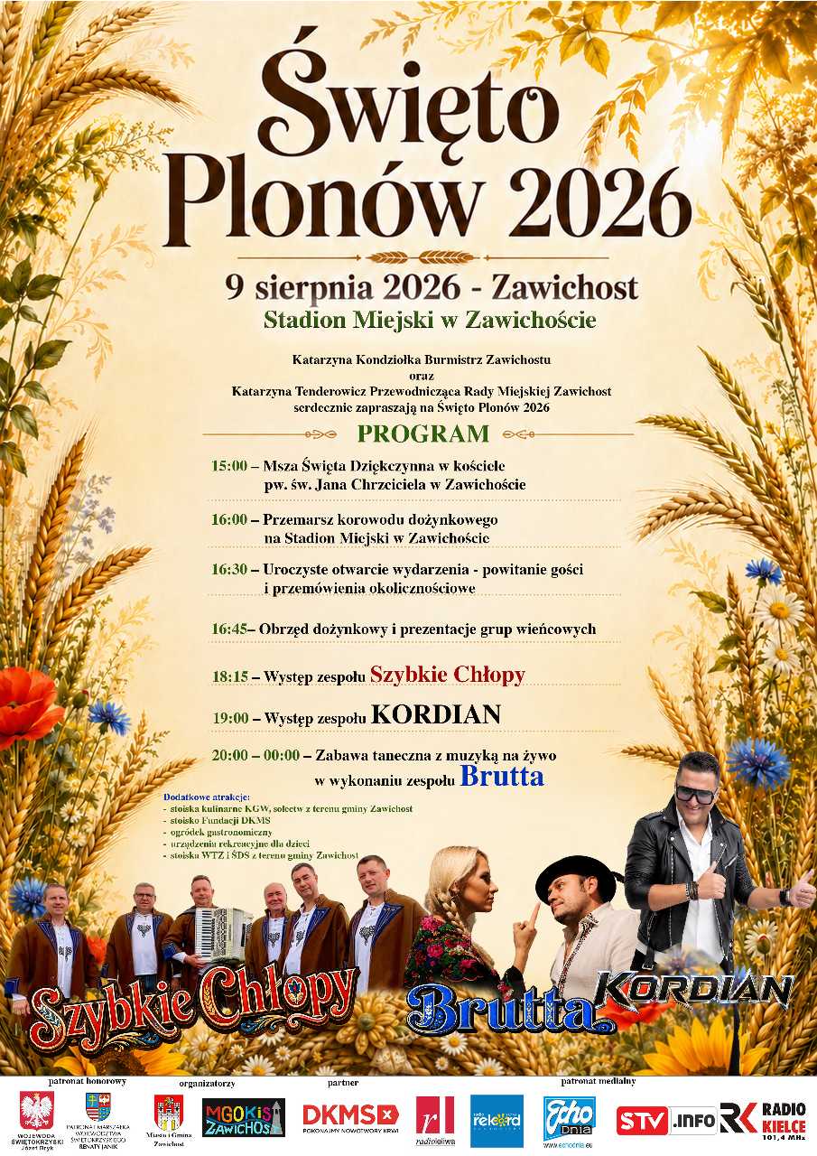 Świeto Plonów 2026 - Regulamin wydarzenia